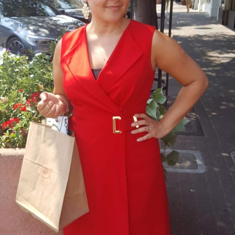Red Calvin Klein Dress